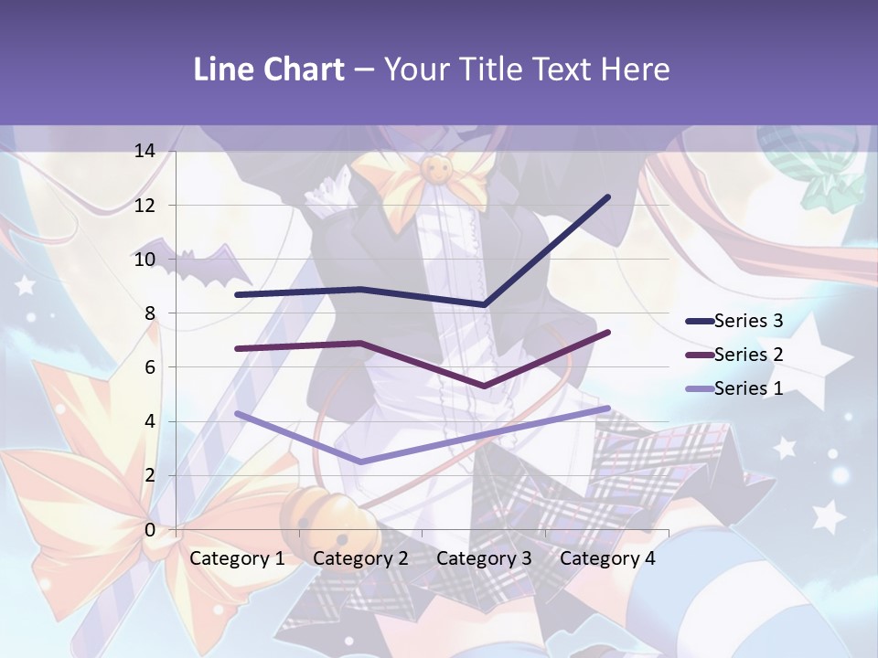 A Girl In A School Uniform Is Flying Through The Air PowerPoint Template
