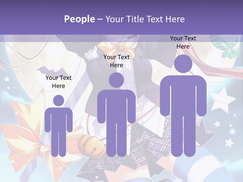 A Girl In A School Uniform Is Flying Through The Air PowerPoint Template