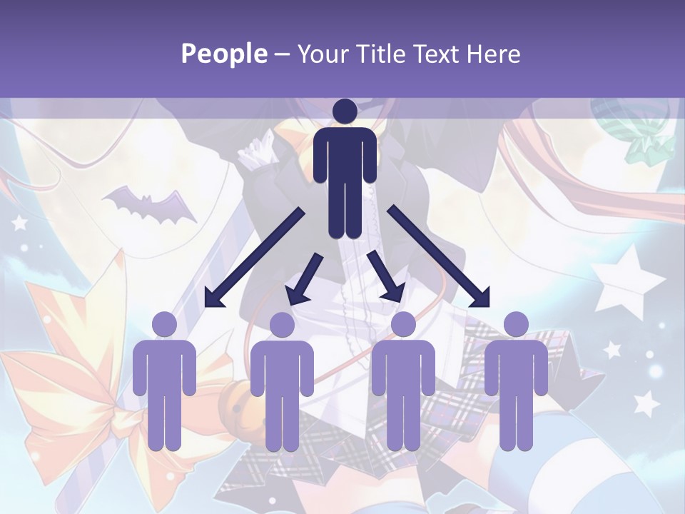 A Girl In A School Uniform Is Flying Through The Air PowerPoint Template