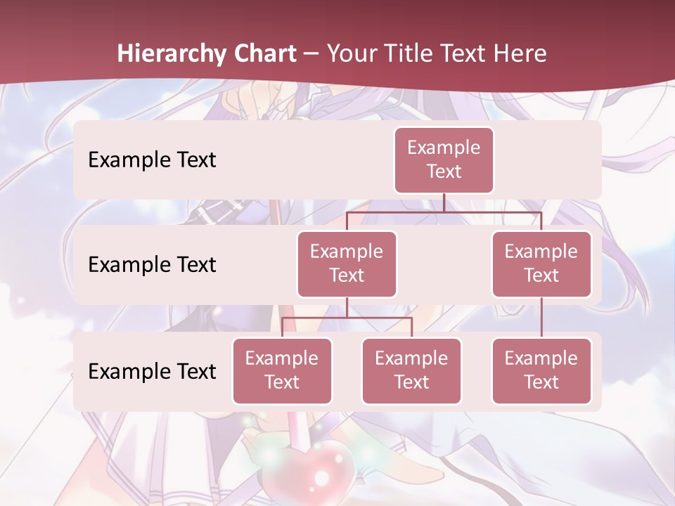A Girl With Long Purple Hair Holding A Sword PowerPoint Template