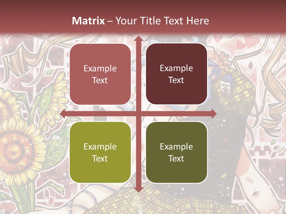 A Girl With A Flower In Her Hand And A Brick Wall In The Background PowerPoint Template