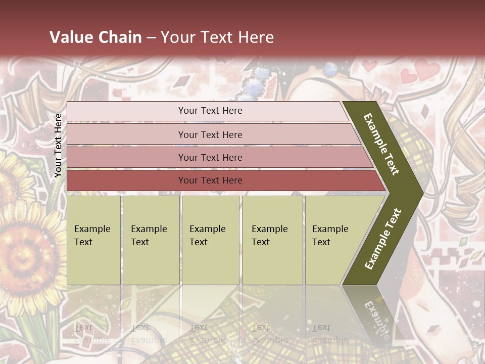 A Girl With A Flower In Her Hand And A Brick Wall In The Background PowerPoint Template