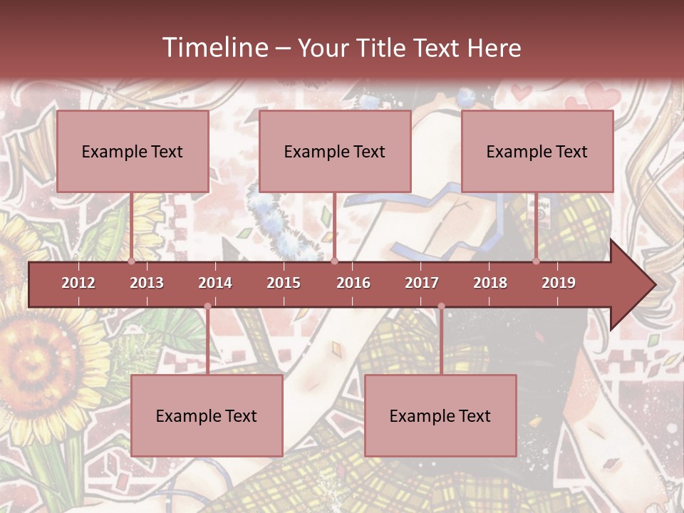 A Girl With A Flower In Her Hand And A Brick Wall In The Background PowerPoint Template