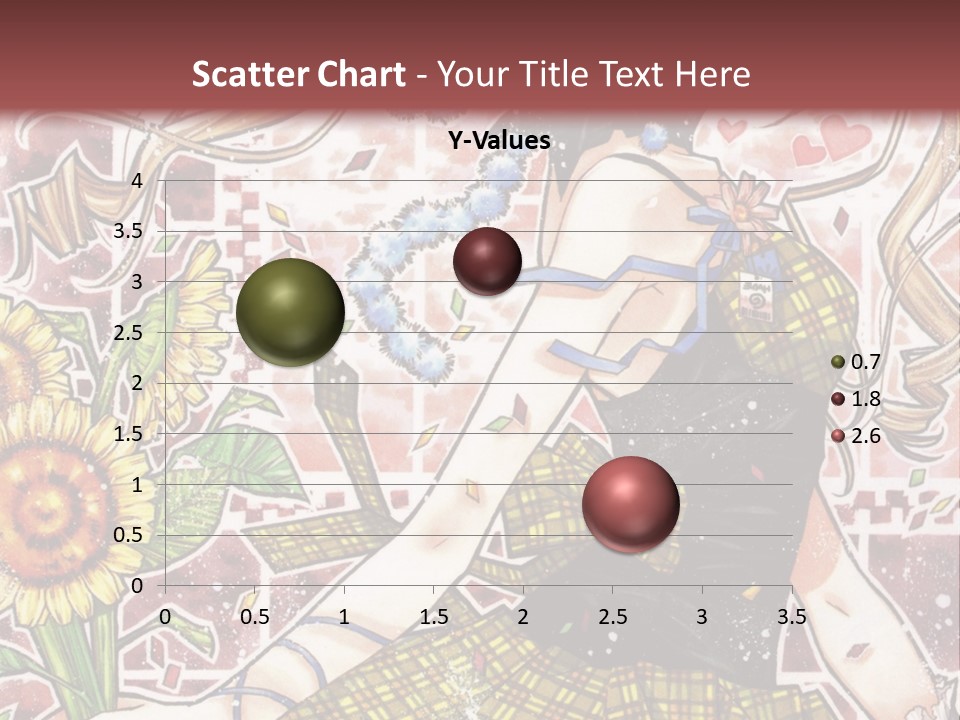 A Girl With A Flower In Her Hand And A Brick Wall In The Background PowerPoint Template