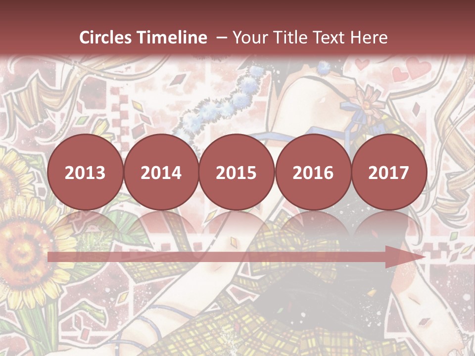 A Girl With A Flower In Her Hand And A Brick Wall In The Background PowerPoint Template