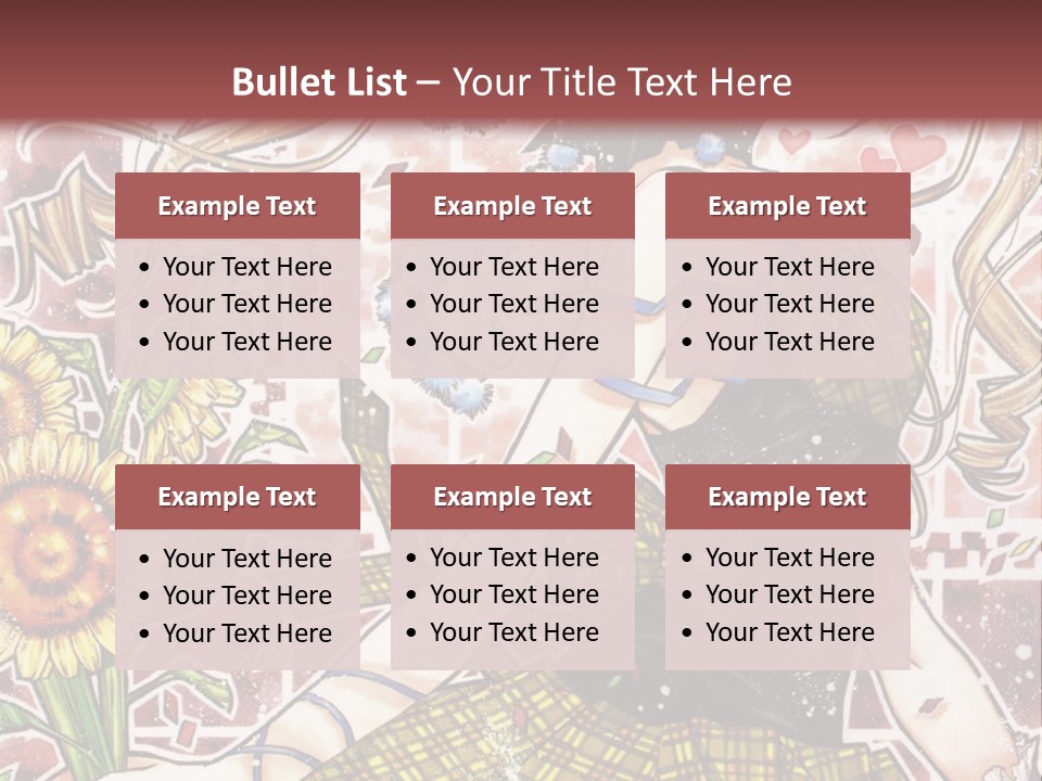 A Girl With A Flower In Her Hand And A Brick Wall In The Background PowerPoint Template