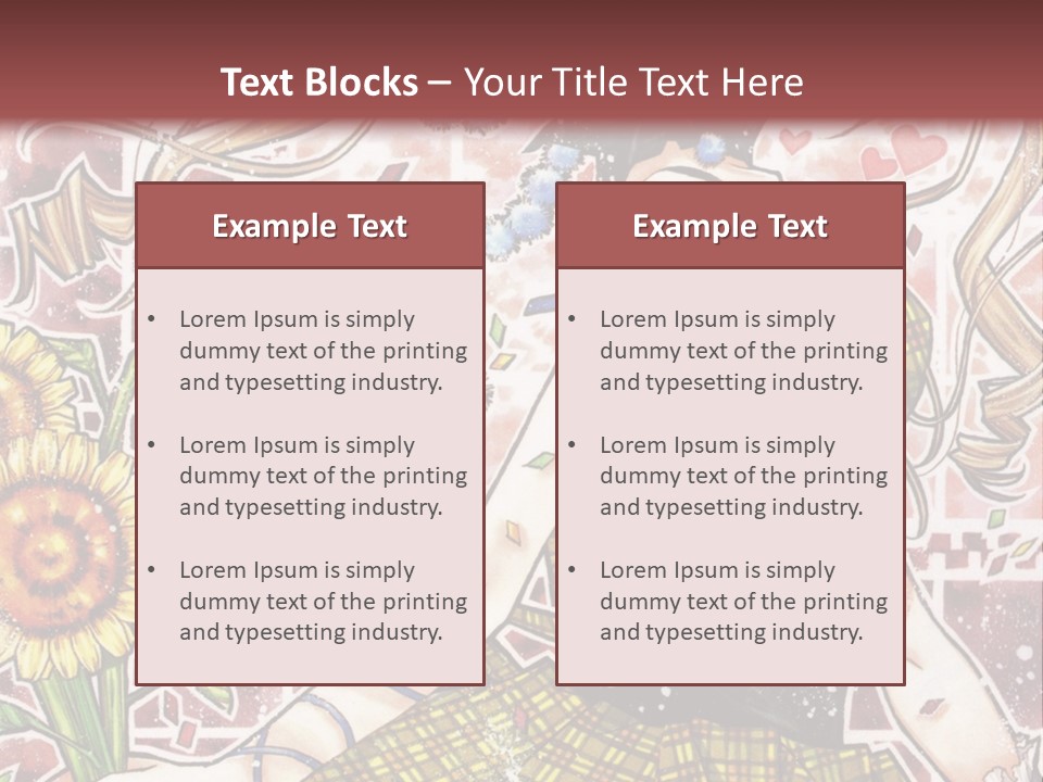 A Girl With A Flower In Her Hand And A Brick Wall In The Background PowerPoint Template