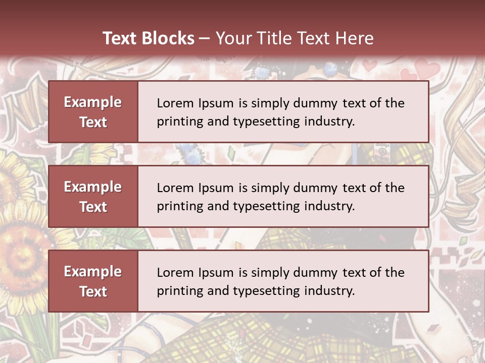 A Girl With A Flower In Her Hand And A Brick Wall In The Background PowerPoint Template