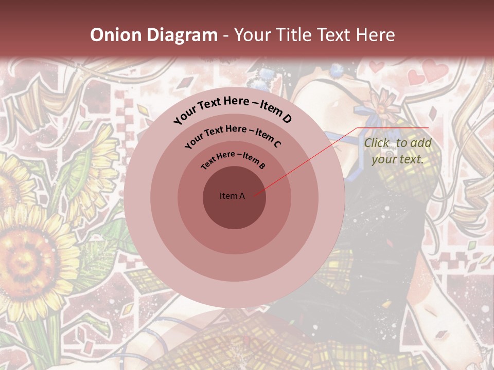 A Girl With A Flower In Her Hand And A Brick Wall In The Background PowerPoint Template