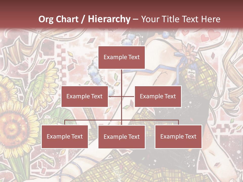 A Girl With A Flower In Her Hand And A Brick Wall In The Background PowerPoint Template