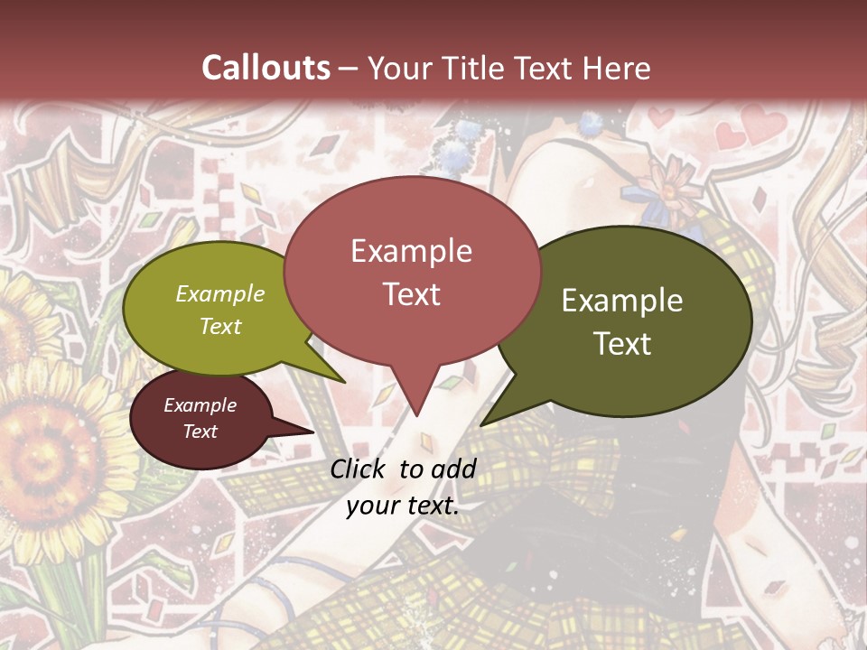 A Girl With A Flower In Her Hand And A Brick Wall In The Background PowerPoint Template