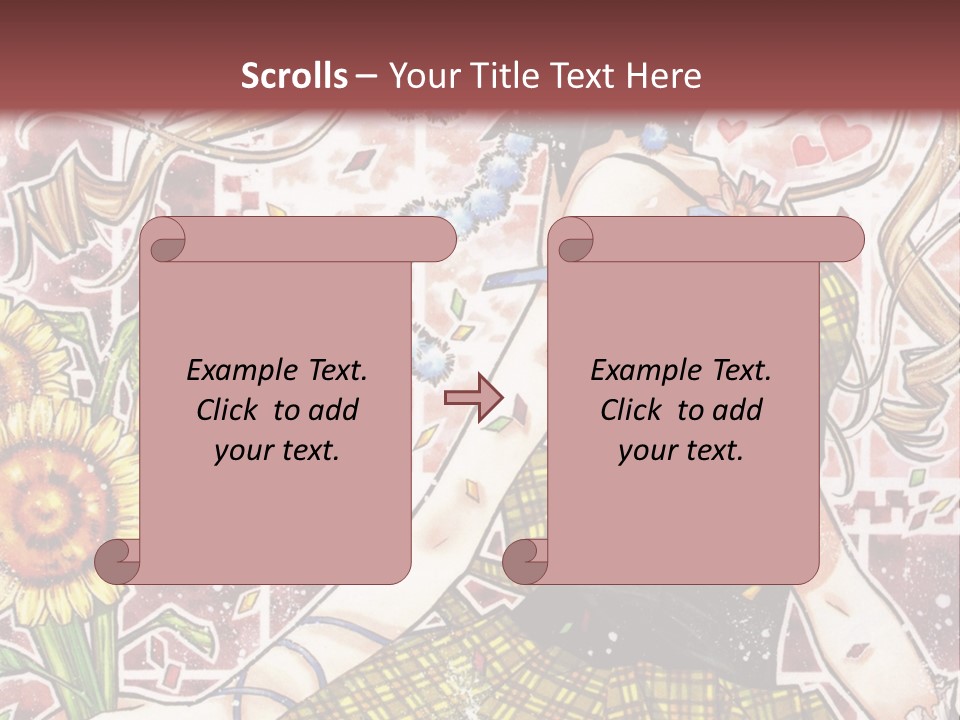 A Girl With A Flower In Her Hand And A Brick Wall In The Background PowerPoint Template