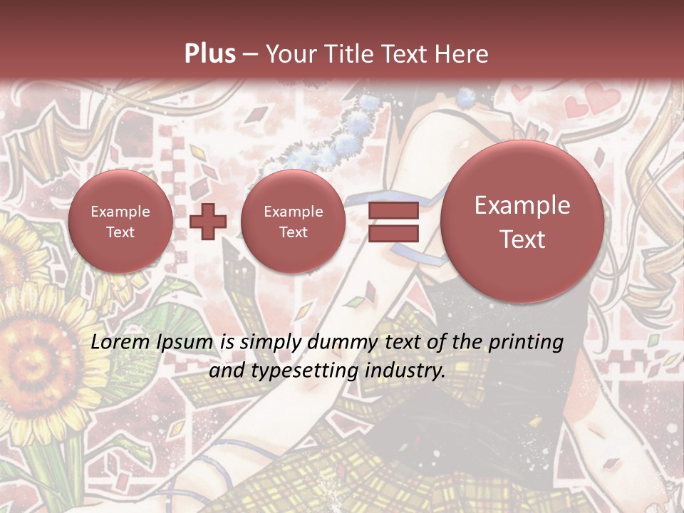 A Girl With A Flower In Her Hand And A Brick Wall In The Background PowerPoint Template