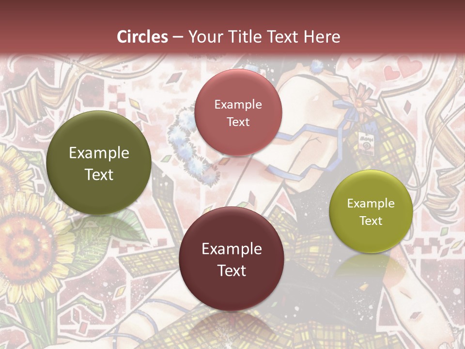 A Girl With A Flower In Her Hand And A Brick Wall In The Background PowerPoint Template