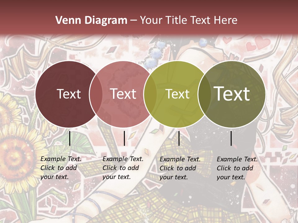 A Girl With A Flower In Her Hand And A Brick Wall In The Background PowerPoint Template