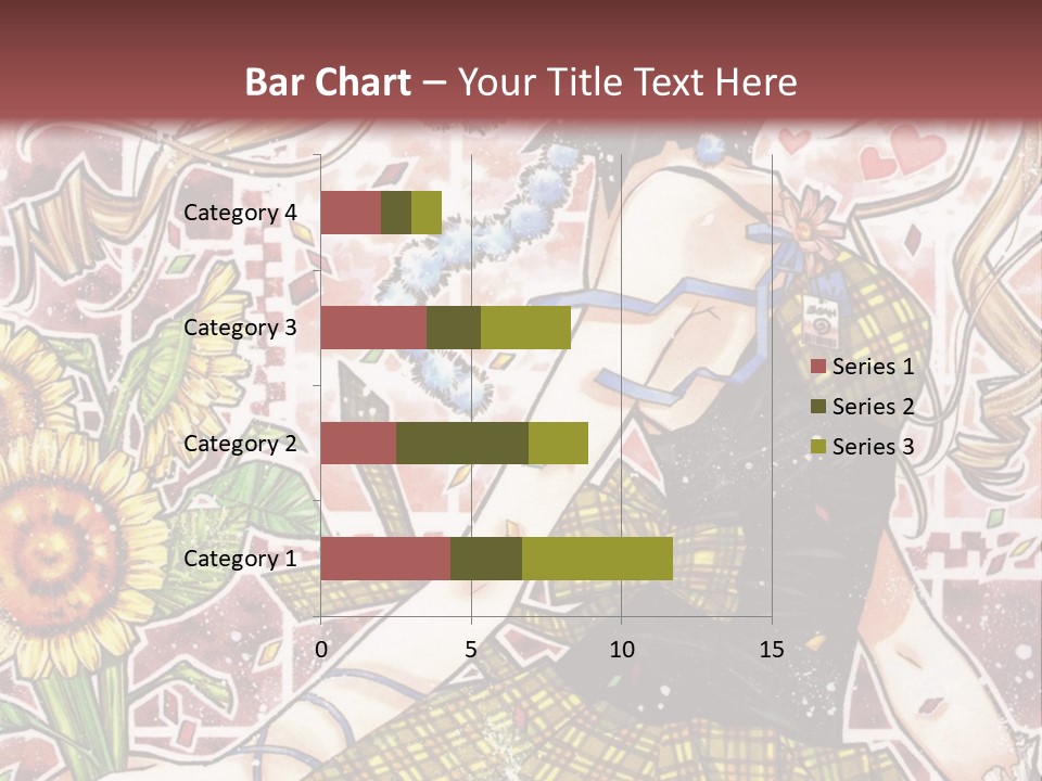 A Girl With A Flower In Her Hand And A Brick Wall In The Background PowerPoint Template