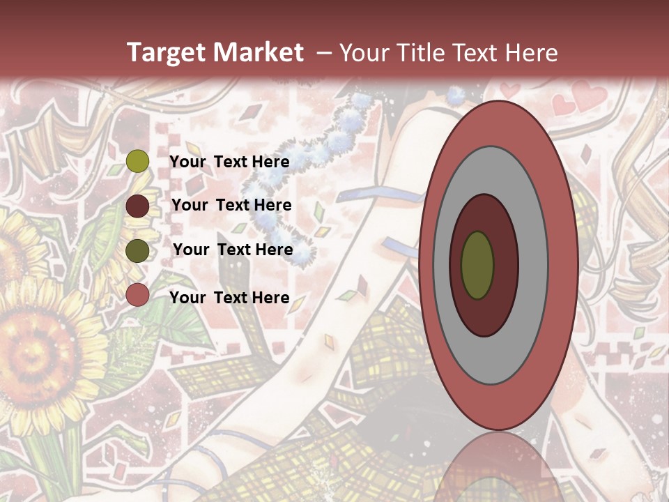 A Girl With A Flower In Her Hand And A Brick Wall In The Background PowerPoint Template