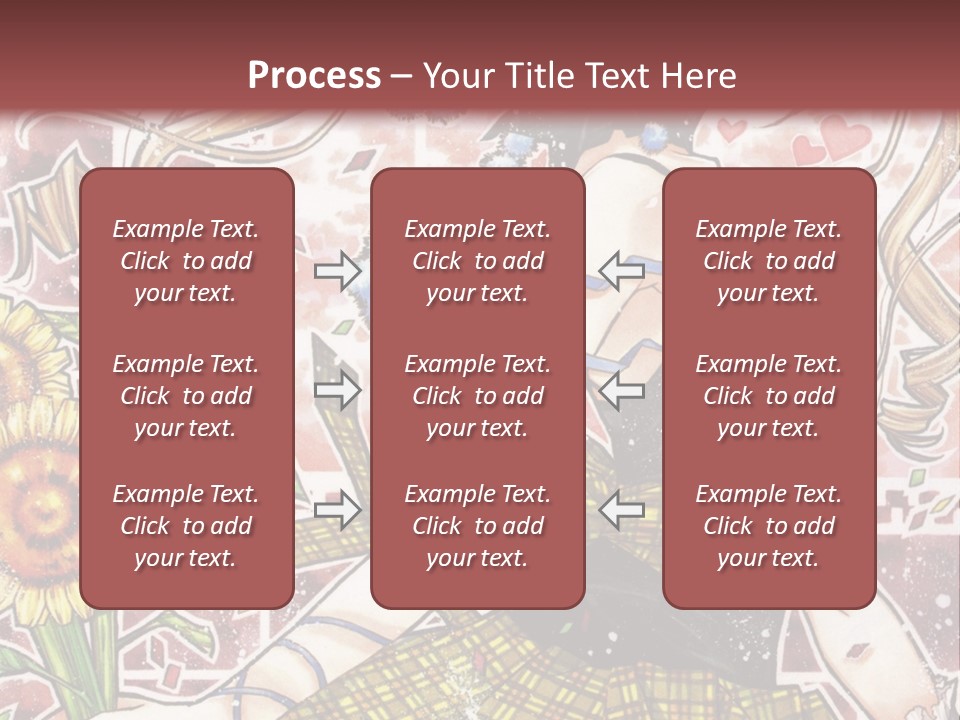 A Girl With A Flower In Her Hand And A Brick Wall In The Background PowerPoint Template