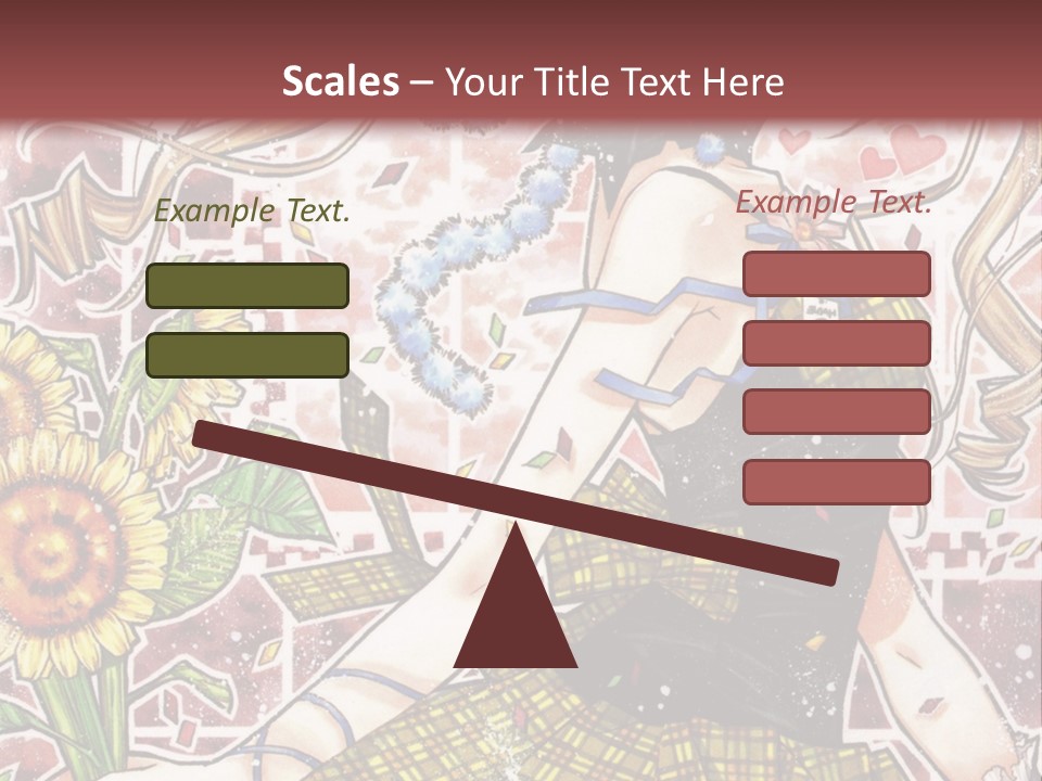 A Girl With A Flower In Her Hand And A Brick Wall In The Background PowerPoint Template