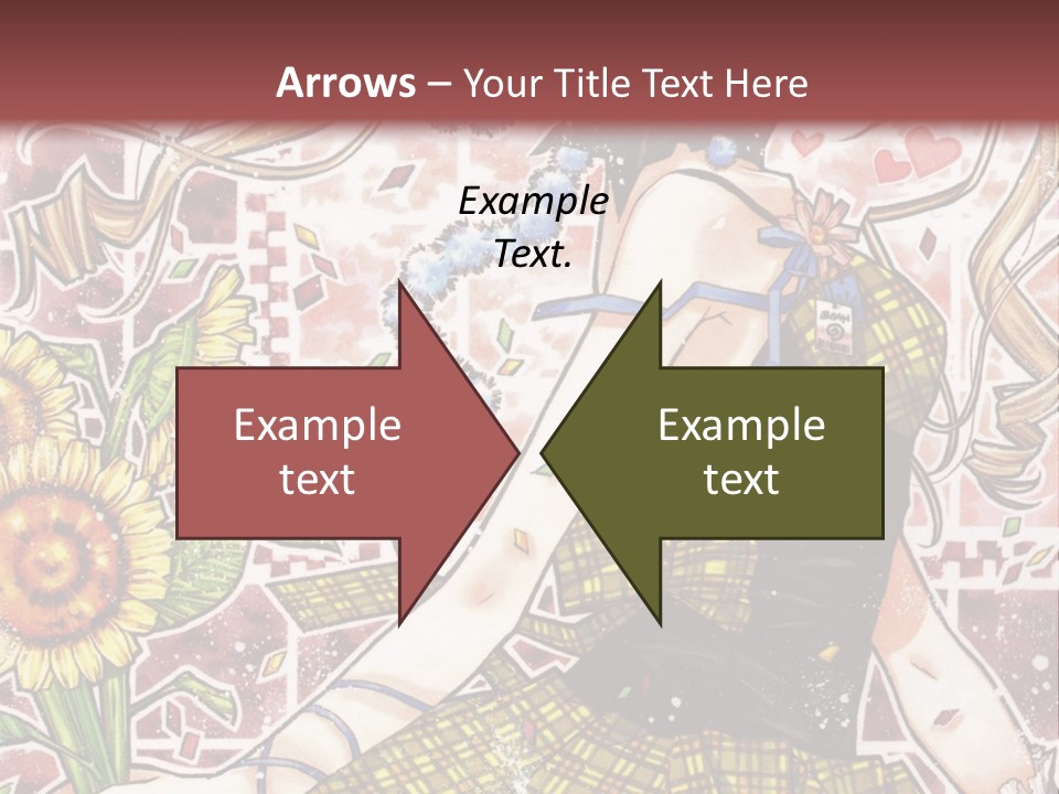 A Girl With A Flower In Her Hand And A Brick Wall In The Background PowerPoint Template