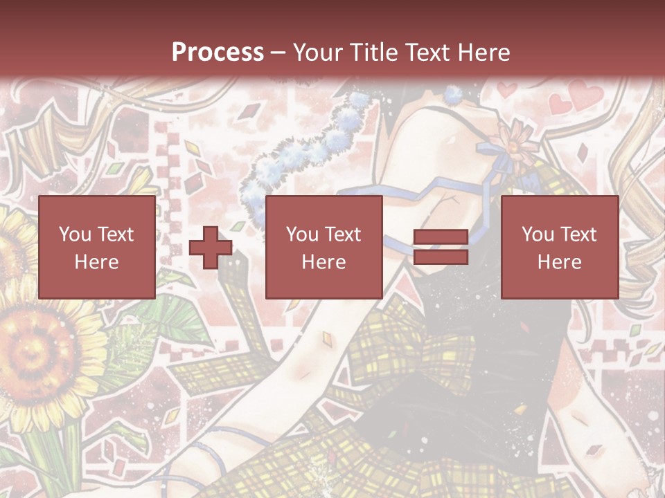 A Girl With A Flower In Her Hand And A Brick Wall In The Background PowerPoint Template