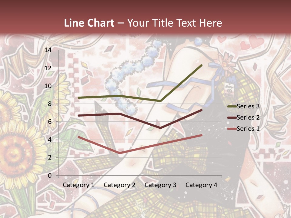 A Girl With A Flower In Her Hand And A Brick Wall In The Background PowerPoint Template