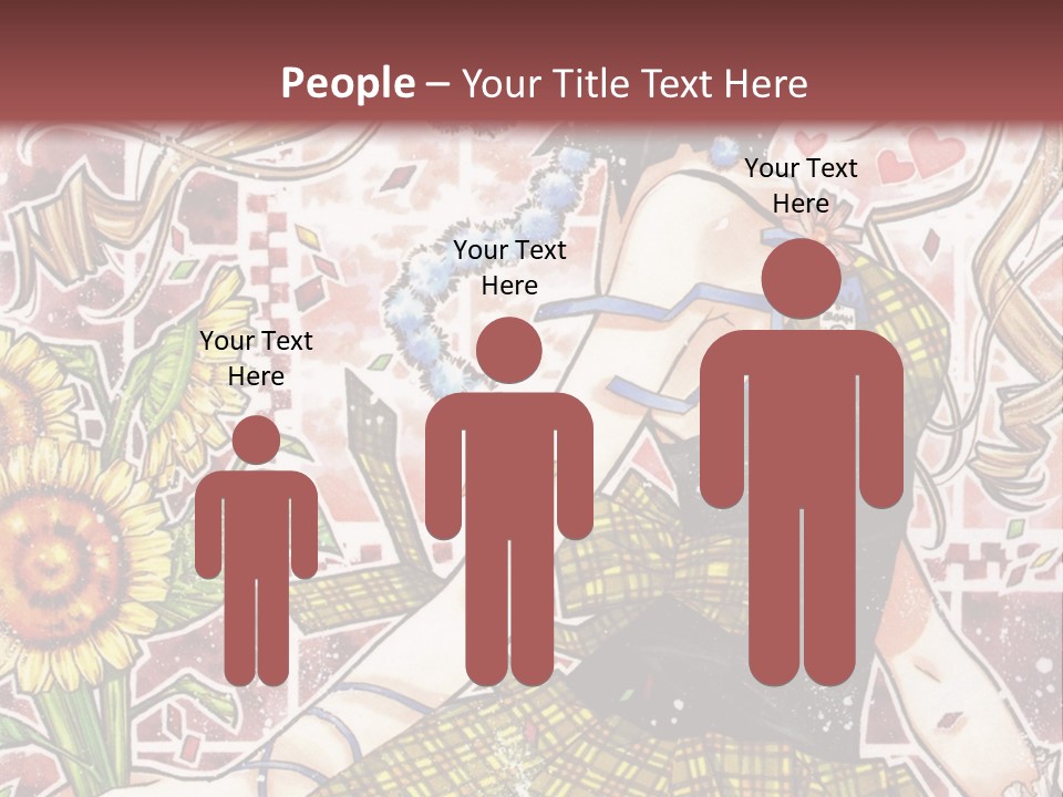 A Girl With A Flower In Her Hand And A Brick Wall In The Background PowerPoint Template