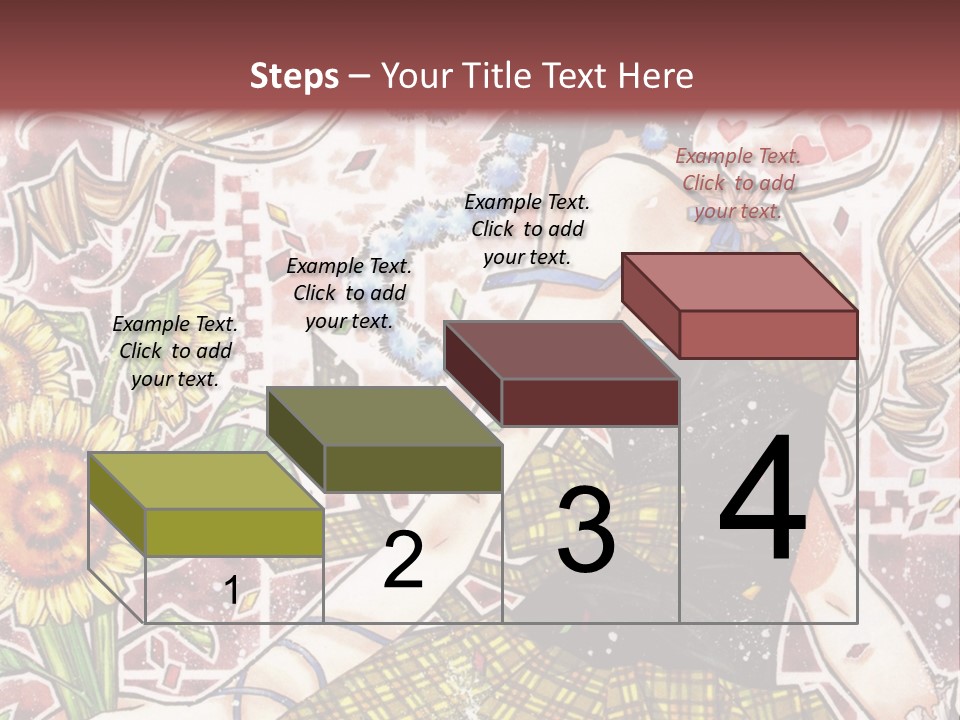 A Girl With A Flower In Her Hand And A Brick Wall In The Background PowerPoint Template