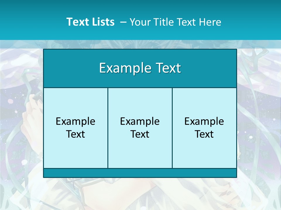 A Couple Of Anime Characters Hugging In Front Of A Blue Background PowerPoint Template
