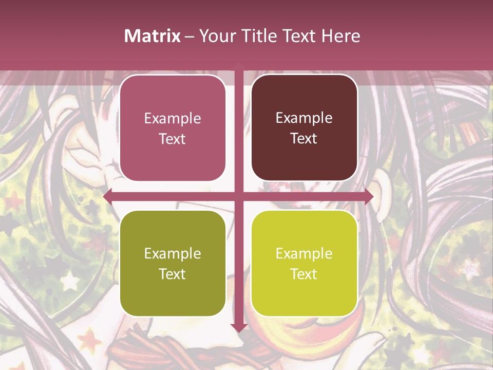 A Girl With Long Hair Holding A Crescent In Her Hand PowerPoint Template