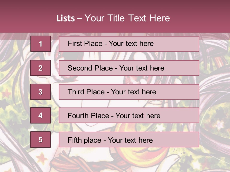 A Girl With Long Hair Holding A Crescent In Her Hand PowerPoint Template