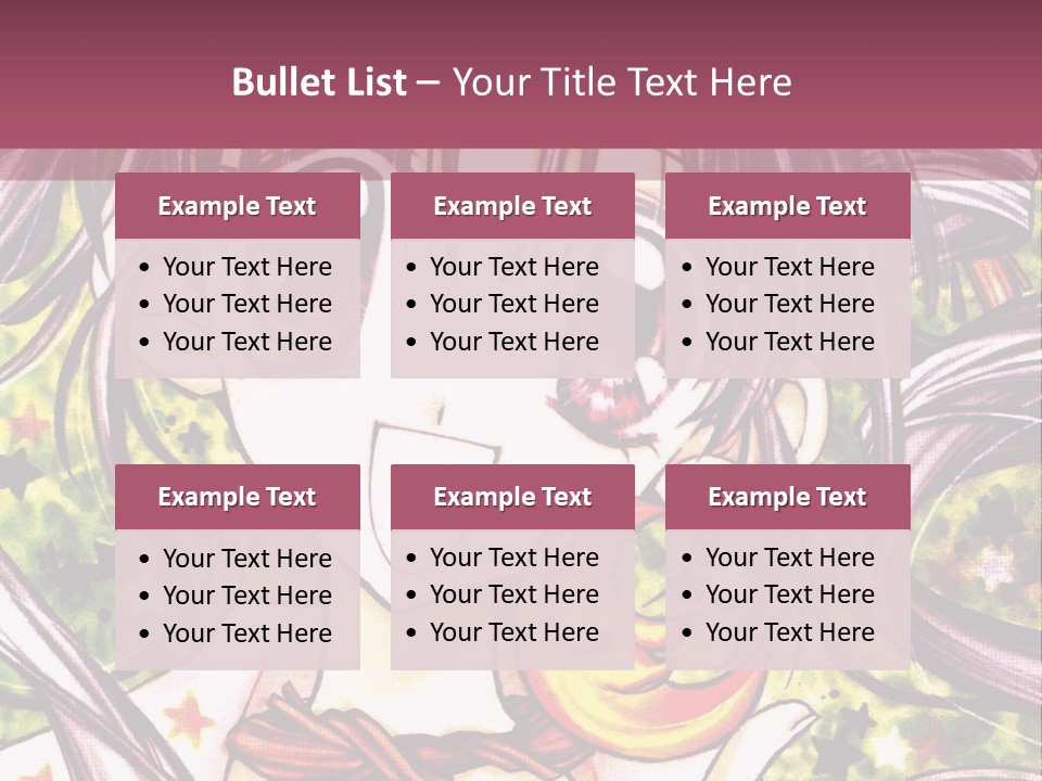 A Girl With Long Hair Holding A Crescent In Her Hand PowerPoint Template