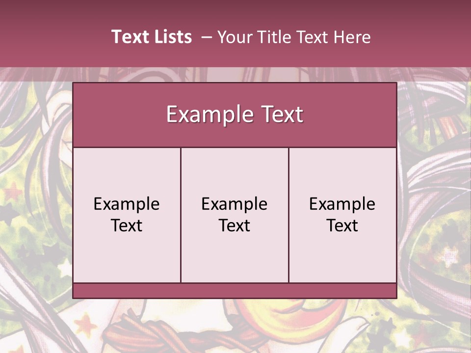 A Girl With Long Hair Holding A Crescent In Her Hand PowerPoint Template