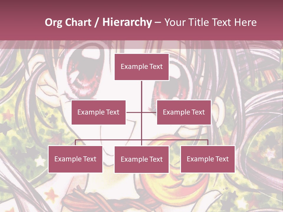 A Girl With Long Hair Holding A Crescent In Her Hand PowerPoint Template