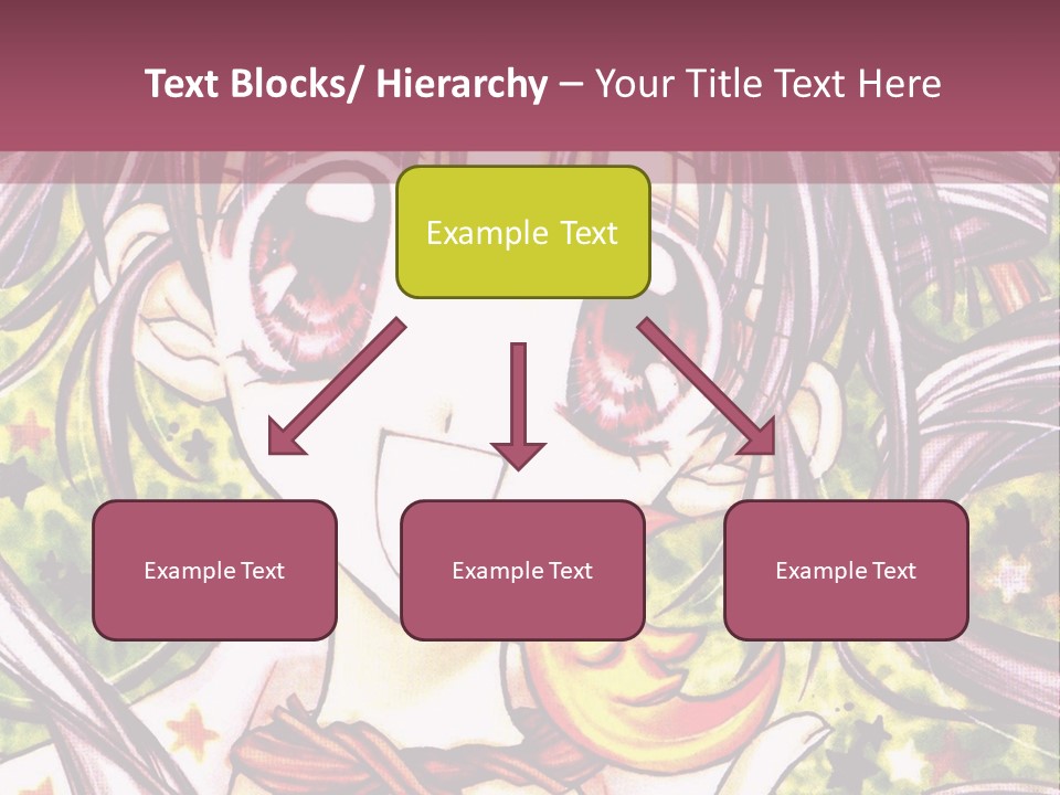 A Girl With Long Hair Holding A Crescent In Her Hand PowerPoint Template