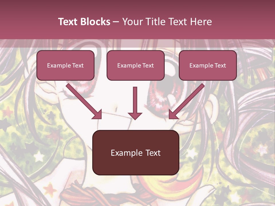 A Girl With Long Hair Holding A Crescent In Her Hand PowerPoint Template