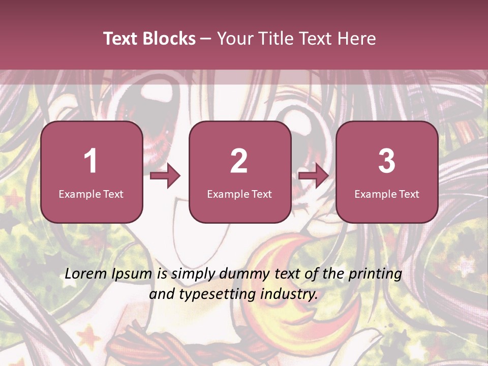 A Girl With Long Hair Holding A Crescent In Her Hand PowerPoint Template