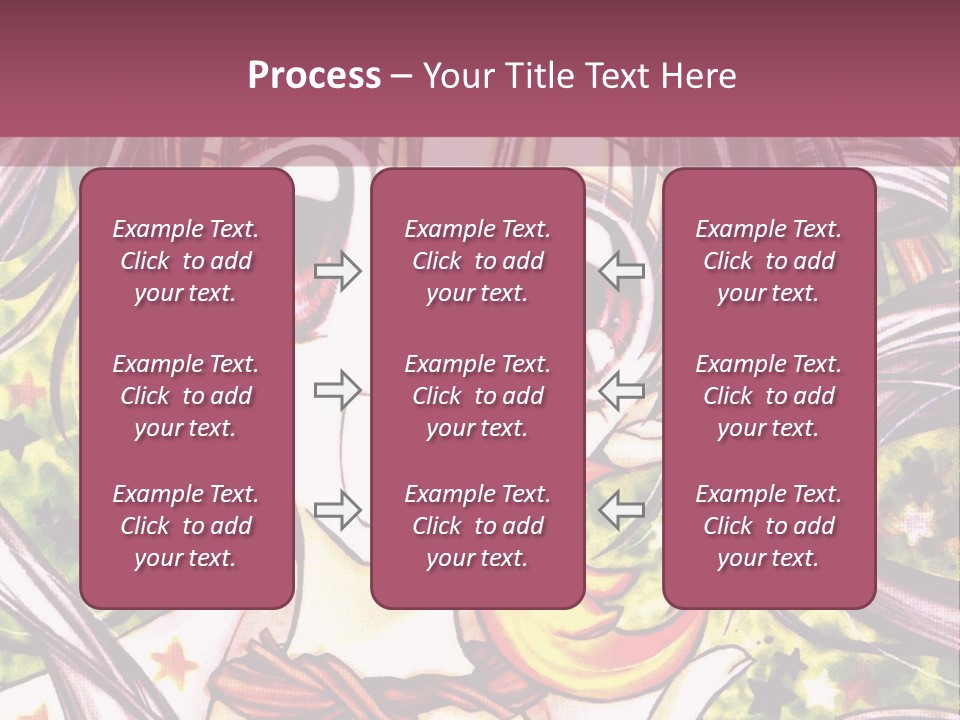 A Girl With Long Hair Holding A Crescent In Her Hand PowerPoint Template