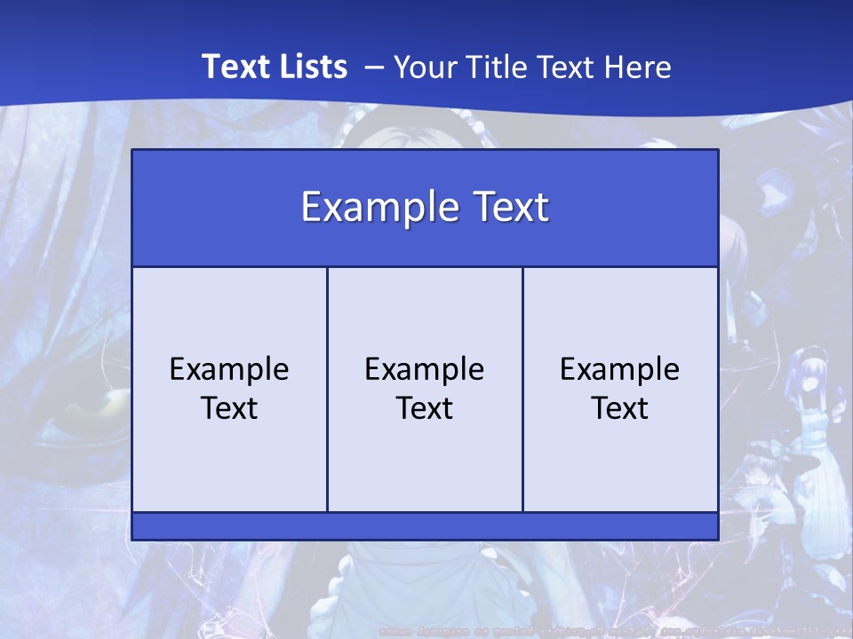 A Girl With Long Hair Standing In Front Of A Blue Background PowerPoint Template