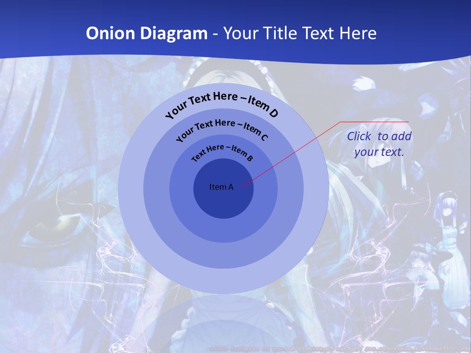 A Girl With Long Hair Standing In Front Of A Blue Background PowerPoint Template