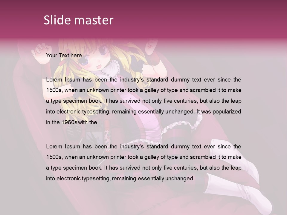 A Girl Sitting In A Chair With A Remote Control In Her Hand PowerPoint Template