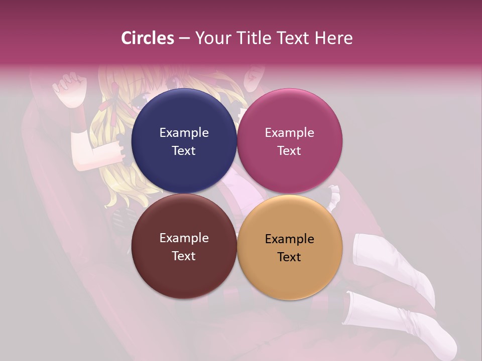 A Girl Sitting In A Chair With A Remote Control In Her Hand PowerPoint Template