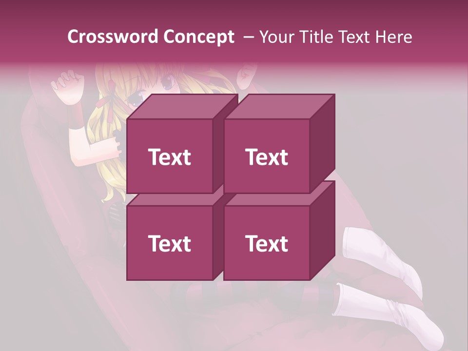 A Girl Sitting In A Chair With A Remote Control In Her Hand PowerPoint Template