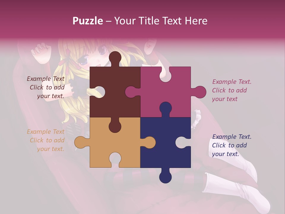 A Girl Sitting In A Chair With A Remote Control In Her Hand PowerPoint Template