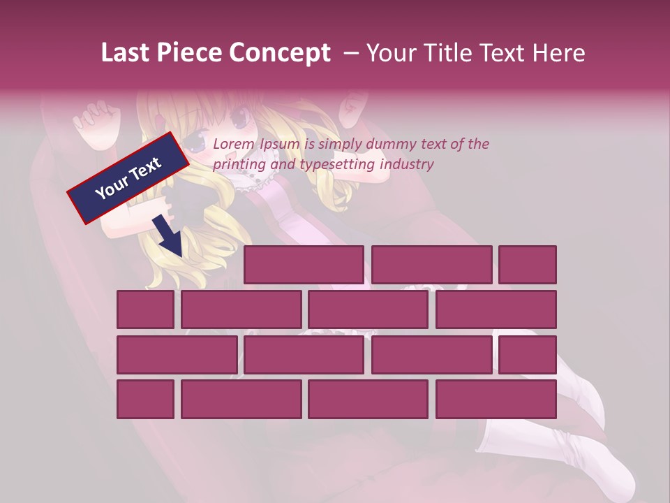 A Girl Sitting In A Chair With A Remote Control In Her Hand PowerPoint Template
