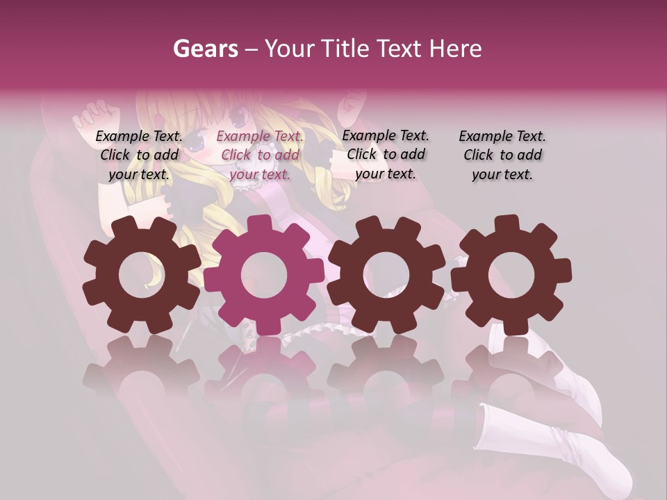 A Girl Sitting In A Chair With A Remote Control In Her Hand PowerPoint Template