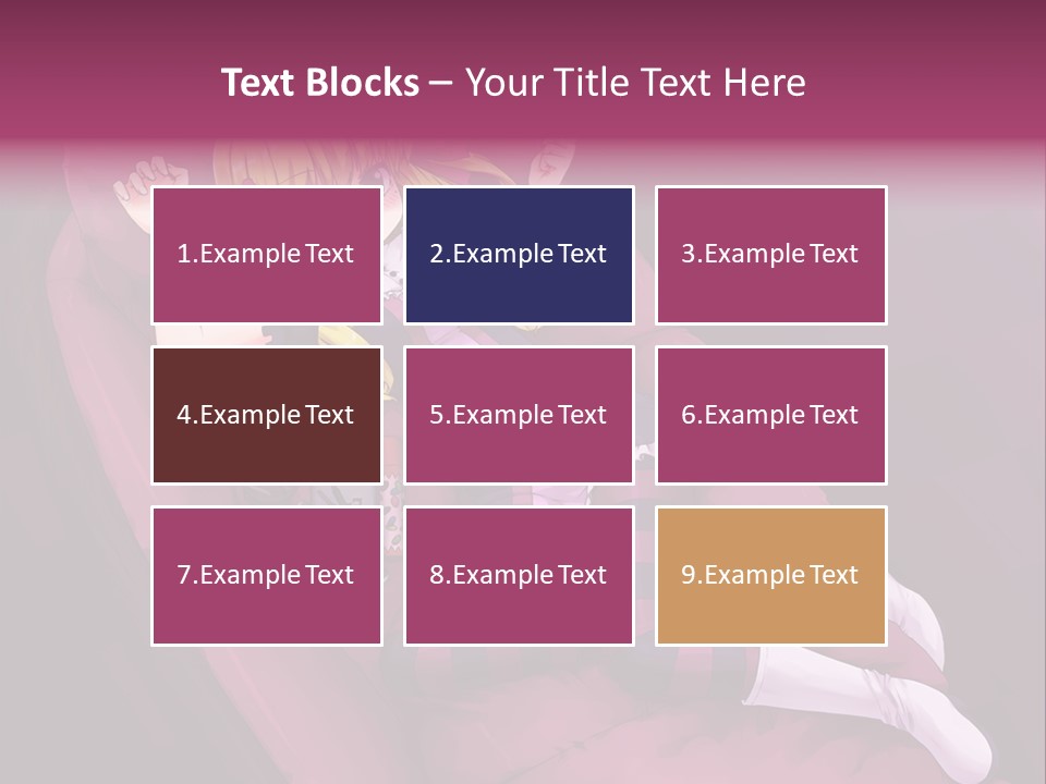 A Girl Sitting In A Chair With A Remote Control In Her Hand PowerPoint Template