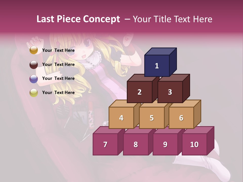 A Girl Sitting In A Chair With A Remote Control In Her Hand PowerPoint Template