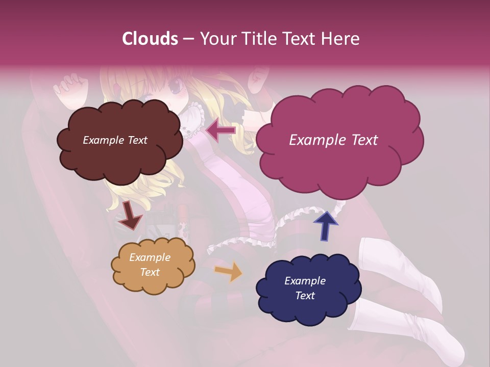 A Girl Sitting In A Chair With A Remote Control In Her Hand PowerPoint Template