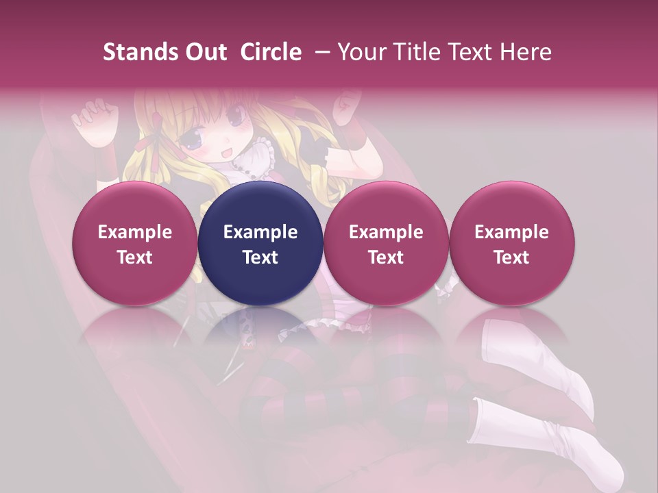 A Girl Sitting In A Chair With A Remote Control In Her Hand PowerPoint Template